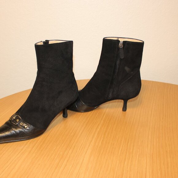 Black Chanel Size 38 Ankle Boots - Picture 4 of 10